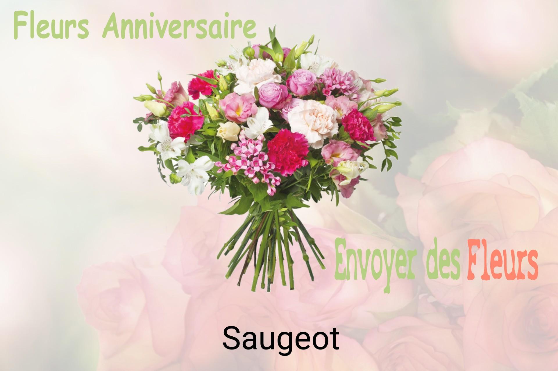 Bouquet de fleurs d’anniversaire livré à Saugeot