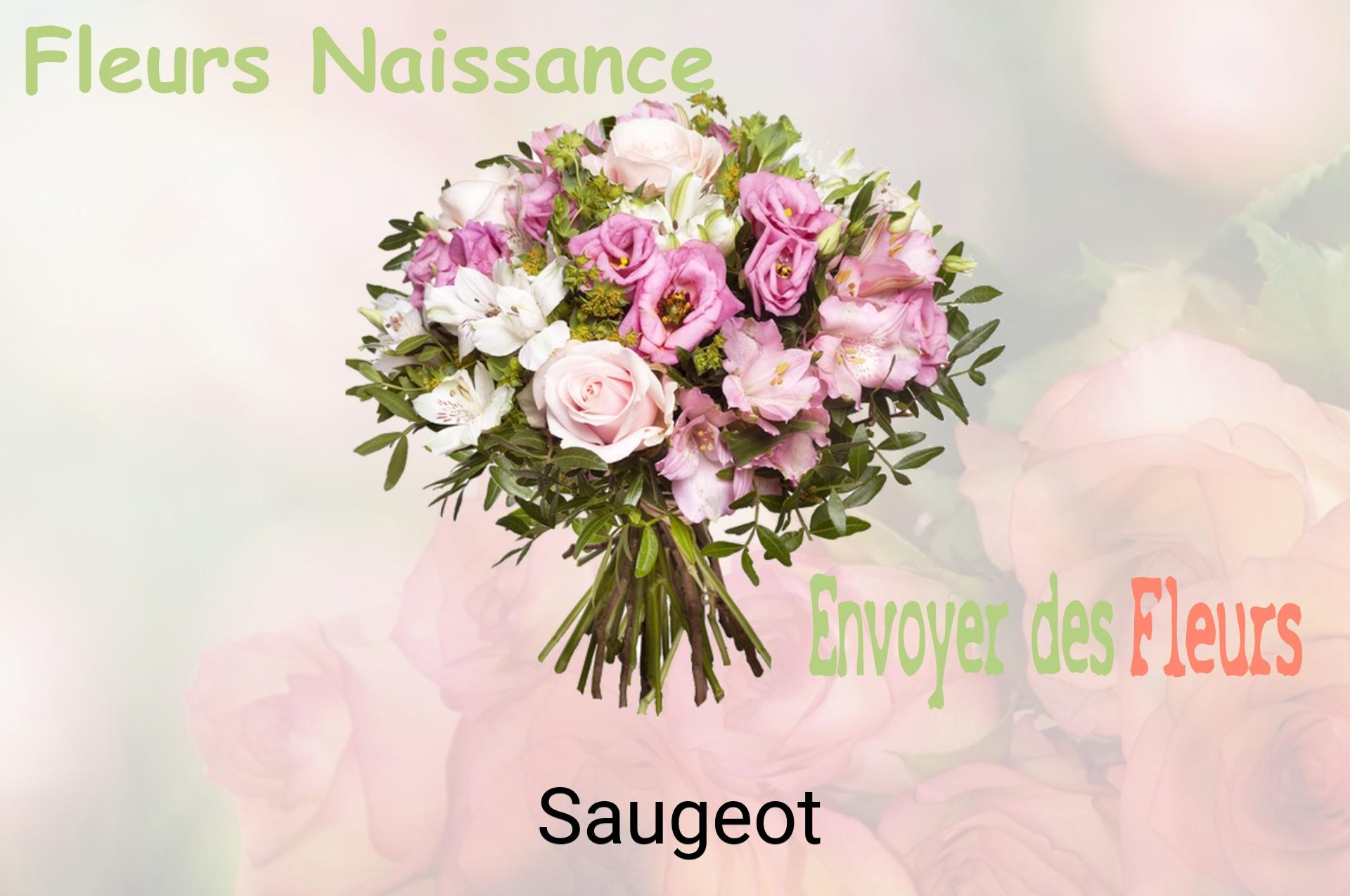 Bouquet de fleurs de naissance livré à Saugeot